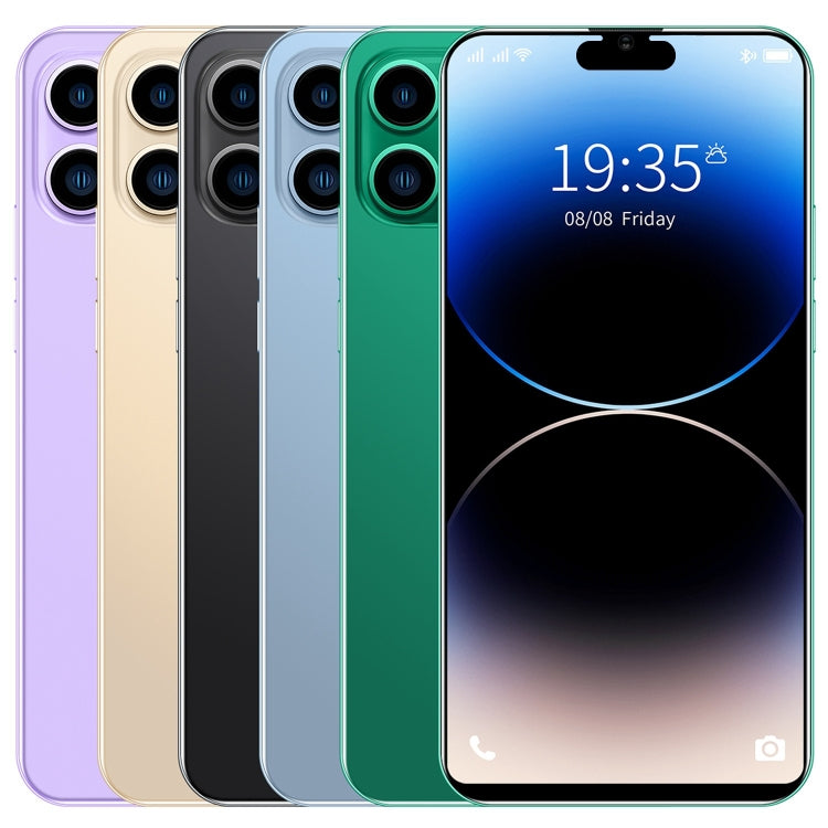 i14 Pro Max N85, 1GB+8GB, 6.1 inch Screen, Face Identification, Android 8.1 MTK6580A Quad Core, Network: 3G, Dual SIM (Gold)