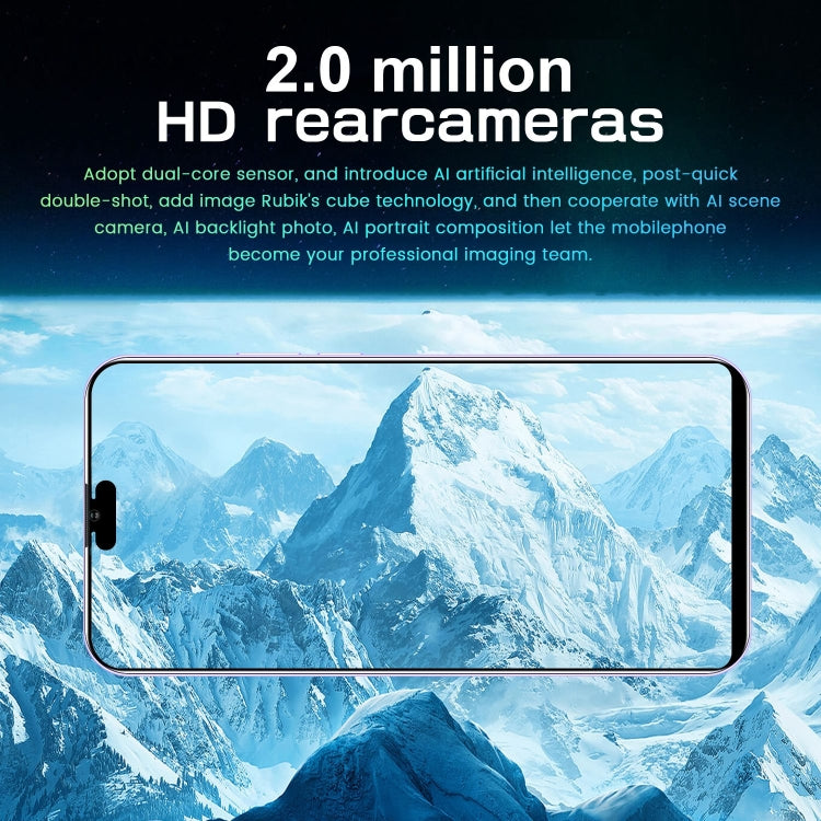 i14 Pro Max N85, 1GB+8GB, 6.1 inch Screen, Face Identification, Android 8.1 MTK6580A Quad Core, Network: 3G, Dual SIM (Gold)