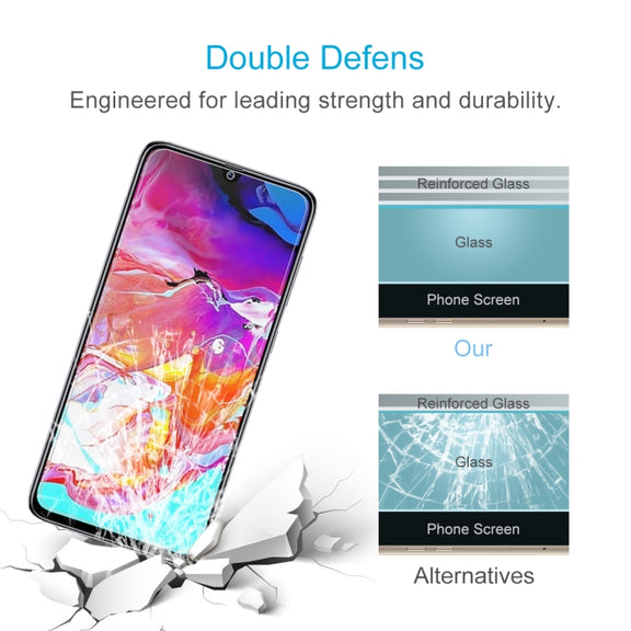 10 PCS 0.26mm 9H 2.5D Tempered Glass Film for Galaxy A70