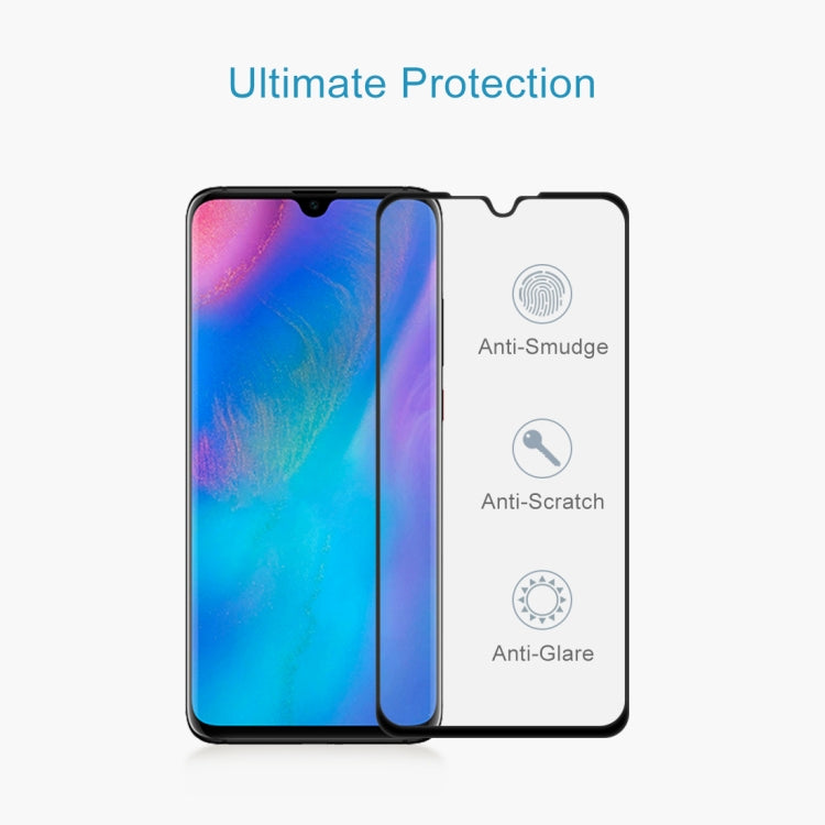 9H 9D Full Screen Tempered Glass Screen Protector for Huawei P30(Black)