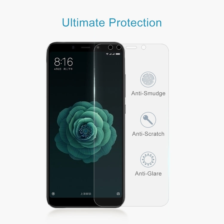 100 PCS 0.26mm 9H 2.5D Tempered Glass Film for Xiaomi Mi 6X & A2