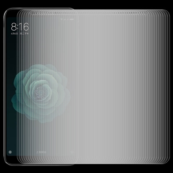 100 PCS 0.26mm 9H 2.5D Tempered Glass Film for Xiaomi Mi 6X & A2