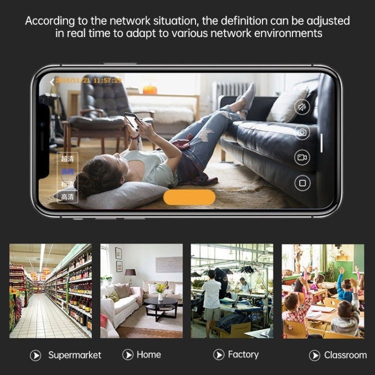 A9 1080P WiFi Wireless Network Camera Wide-angle Recorder (Black)