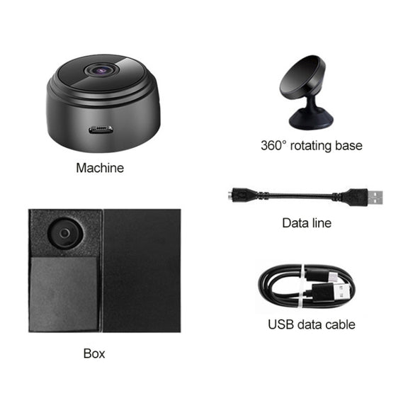 A9+ 1080P WiFi Remote Wireless Camera, Support Night Vision & Motion Detection & TF Card, Broadcom Bluetooth Solution(Black)