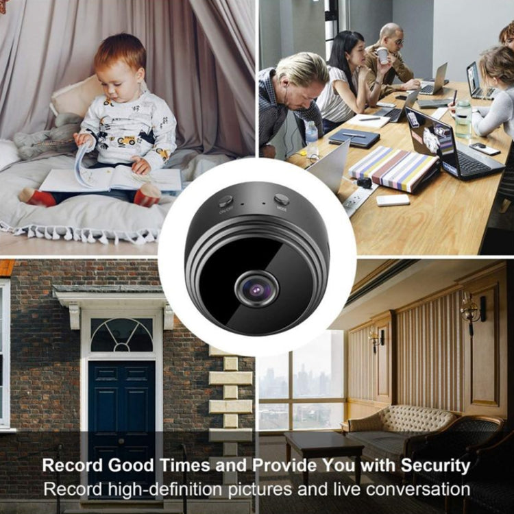 A9+ 1080P WiFi Remote Wireless Camera, Support Night Vision & Motion Detection & TF Card, Broadcom Bluetooth Solution(Black)