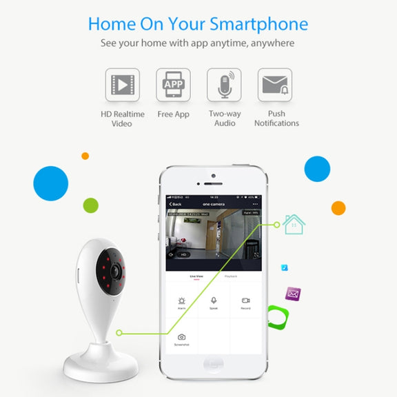 NEO NIP-55AI Indoor WiFi IP Camera, with IR Night Vision & Multi-angle Monitor & Mobile Phone Remote Control