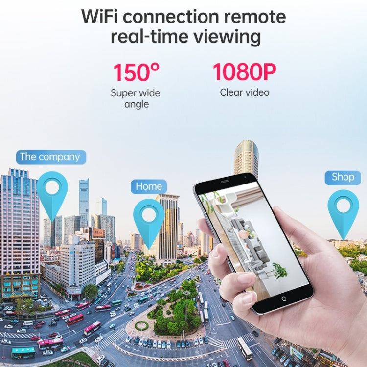 A9 1080P Wifi Wireless Network Camera Wide-angle Recorder(Black)