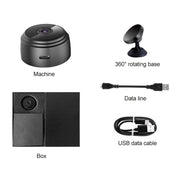A9 1080P Wifi Wireless Network Camera Wide-angle Recorder(Black)