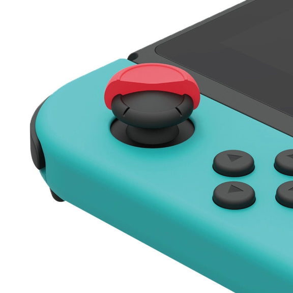 Left + Right Gamepad Rocker Cap Button Cover for Switch(Blue + Magenta)