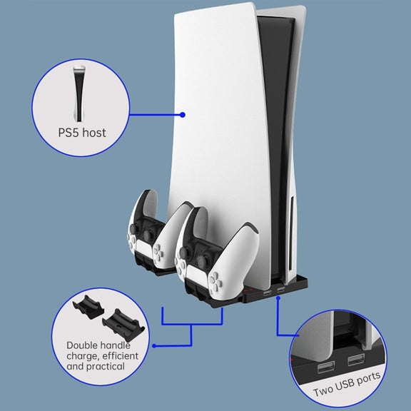 iplay HBP-269 For PS5 De / UHD Charging Stand Vertical Base Holder With Handle Charger