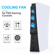 KJH P5-009 Console Cooling Fan For PS5(White)