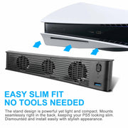 KJH P5-009 Console Cooling Fan For PS5(White)