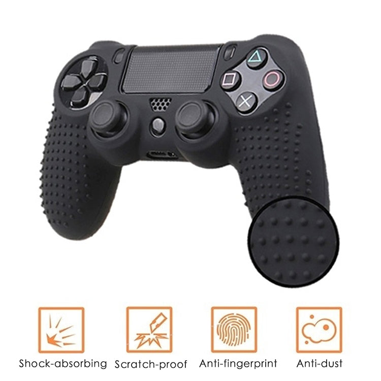 Non-slip Silicone Protective Case for Sony PS4(Blue)