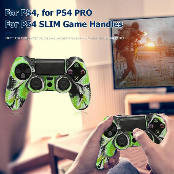 Non-slip Silicone Protective Case for Sony PS4(Blue)