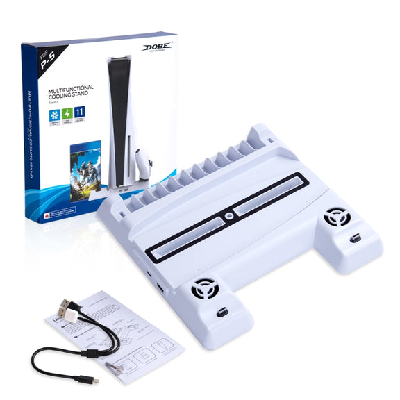 DOBE TP5-0593 Multi-function Stand With Game Disc Storage For PS5