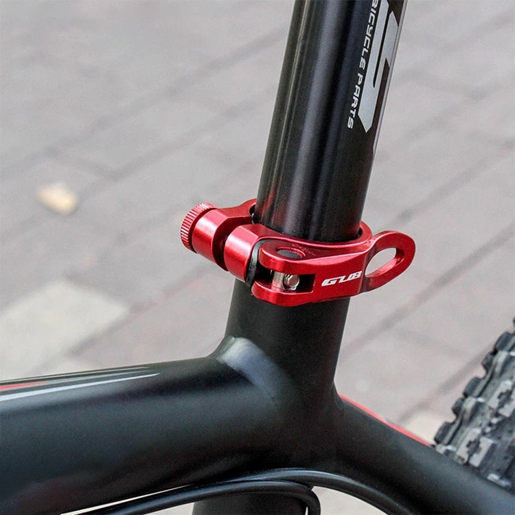 GUB CX-18 31.8mm Aluminum Ultralight Bicycle Seat Post Clamp(Titanium Color)