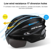 GUB K80 Plus Bike Helmet With Visor And Goggles(White)