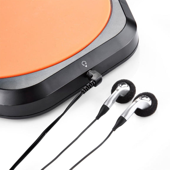 Electronic Dumb Combat Board Trainer Drum Exercise Metronome DS100(Black+Orange)