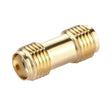 SMA Female to SMA Female Connector Adapter(Gold) - Connectors by PMC TechLife | Online Shopping South Africa | PMC TechLife