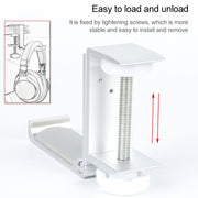 Desktop Lock Clip Type Metal Foldable Headset Stand Display Hanger(Black)