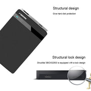 SEATAY HD213 Tool Free Screwless SATA 2.5 inch USB 3.0 Interface HDD Enclosure, The Maximum Support Capacity: 2TB(Black)