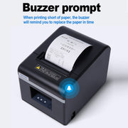Xprinter N160II USB+WIFI Interface 80mm 160mm/s Automatic Thermal Receipt Printer, EU Plug