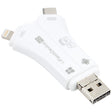 NK-908 4 in 1 i-Flash Y-shaped TF Card / SD Card Reader For 8 Pin + USB-C / Type-C + Micro USB + USB Devices - U Disk & Card Reader by PMC TechLife | Online Shopping South Africa | PMC TechLife
