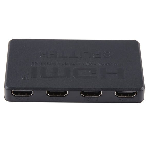 3D 4K HDMI Splitter Box, 1 Input x 4 Output, USB Power Supply(Black)