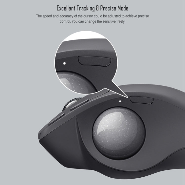 Logitech MX ERGO 440DPI Bluetooth + Unifying Dual-mode Wireless Trackball Optical Mouse(Black)