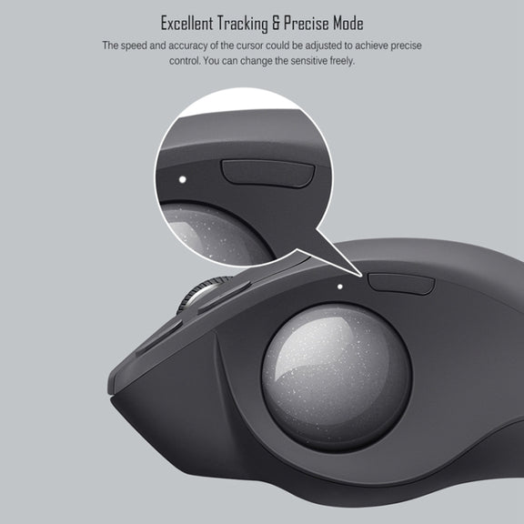 Logitech MX ERGO 440DPI Bluetooth + Unifying Dual-mode Wireless Trackball Optical Mouse(Black)