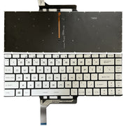 US Version Laptop Keyboard with Backlight for MSI GS65 / GS65VR / MS-16Q2 / Stealth 8SE /8SF / 8SG /Thin 8RE / Thin 8RF (Silver)