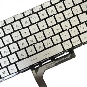 US Version Laptop Keyboard with Backlight for MSI GS65 / GS65VR / MS-16Q2 / Stealth 8SE /8SF / 8SG /Thin 8RE / Thin 8RF (Silver)