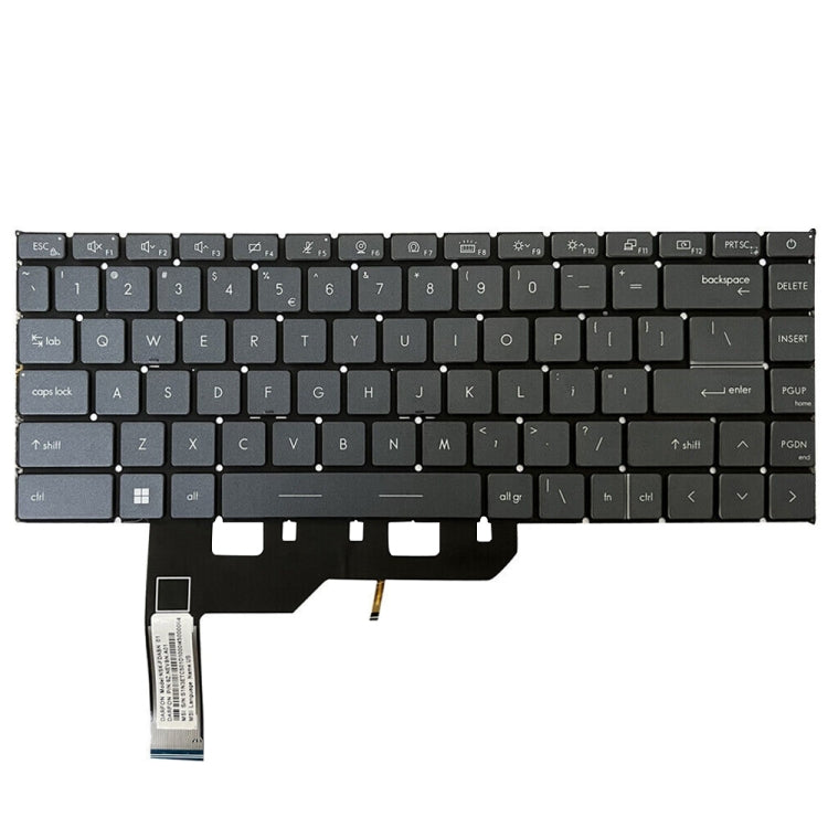 US Version Laptop Keyboard with Backlight for MSI GE66 Raider / MS-1541 / GP66 / MS-1542/1543 / GS66 / MS-16V1 / MS-16V2 / 10SD / 10SE (Grey)