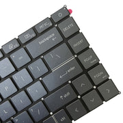 US Version Laptop Keyboard with Backlight for MSI GE66 Raider / MS-1541 / GP66 / MS-1542/1543 / GS66 / MS-16V1 / MS-16V2 / 10SD / 10SE (Grey)