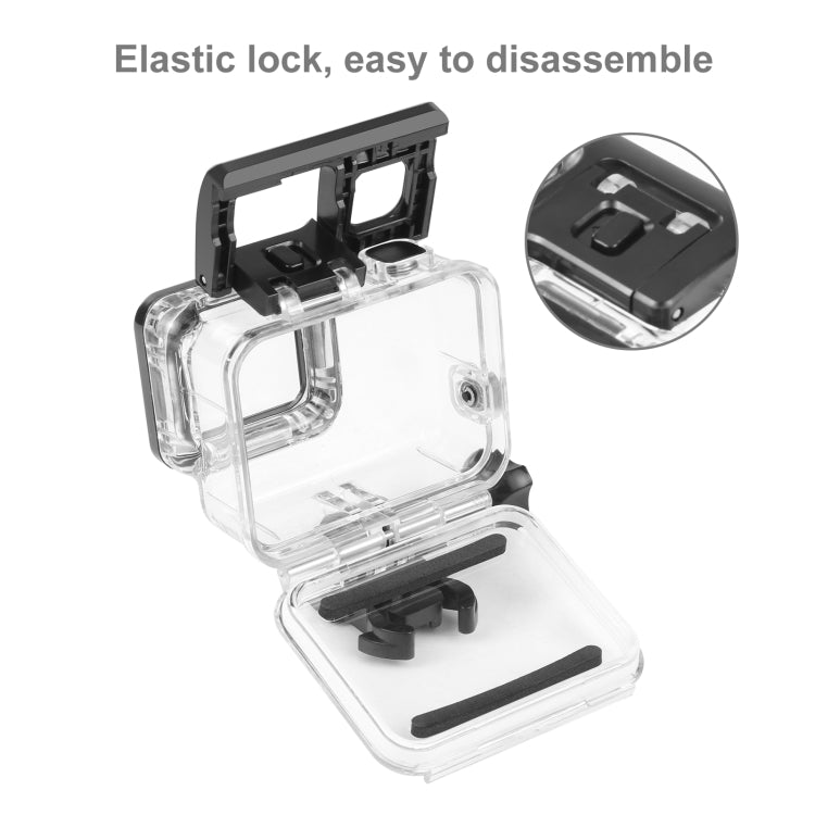 PULUZ for GoPro HERO(2018) / HERO7 Black /6 /5 60m Underwater Water-resistant Housing Diving Protective Case with Buckle Basic Mount & Screw