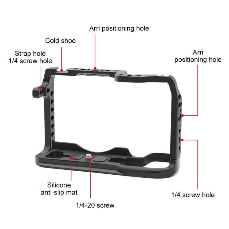 For Canon EOS-RP PULUZ Metal Camera Cage Stabilizer Rig(Black)