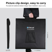 PULUZ Photo Studio Light Box Portable 60 x 60 x 60 cm Light Tent LED 5500K White Light Dimmable Mini 36W Photography Studio Tent Kit with 6 Removable Backdrops (Black Orange White Green Blue Red)(EU Plug)