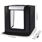 PULUZ Photo Studio Light Box Portable 60 x 60 x 60 cm Light Tent LED 5500K White Light Dimmable Mini 36W Photography Studio Tent Kit with 6 Removable Backdrops (Black Orange White Green Blue Red)(EU Plug)
