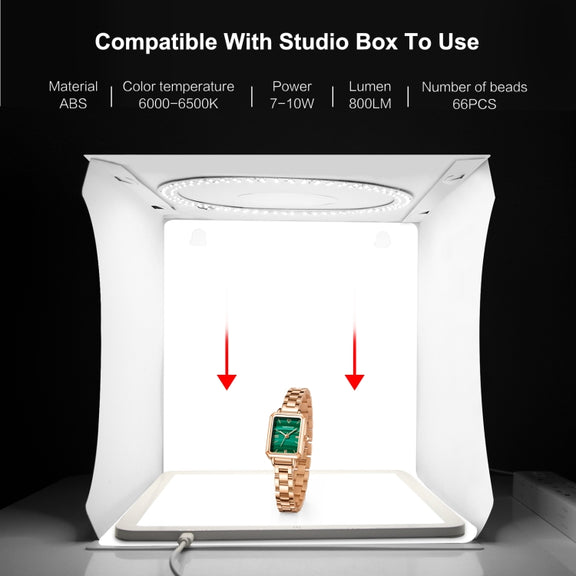 PULUZ LED Shadowless Light Pad for 30cm Photo Studio Box (White)