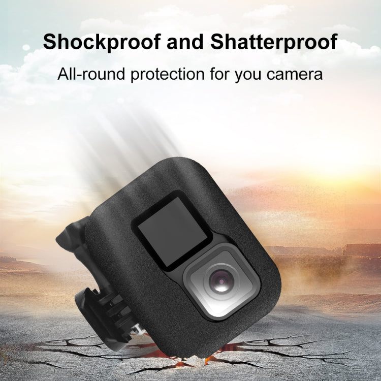PULUZ for GoPro Hero11 Black / HERO10 Black / HERO9 Black Foam Windshield Housing Case(Black)