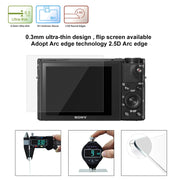 PULUZ 2.5D 9H Tempered Glass Film for Sony RX100, Compatible with Sony A9 / A7C / A7M2 / A7M2 / A7SM2 / A7III / A77 / RX1 / RX1R / RX10 / RX100/II/III/IV/V/IV / RX10IV/III/II / RX100M4 / RX100M5 / A99 ... A9II / RX100M7 / A7RV / WX700 / WX800 / HX99 / A7C