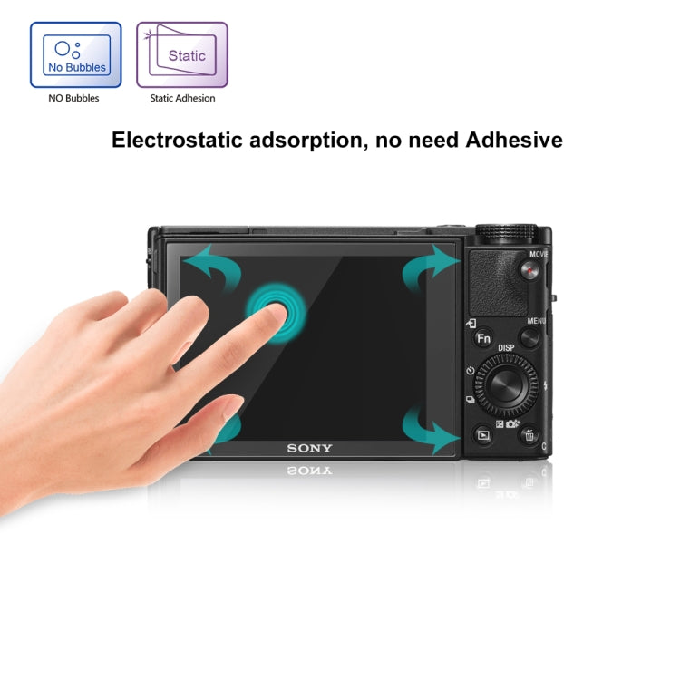 PULUZ 2.5D 9H Tempered Glass Film for Sony RX100, Compatible with Sony A9 / A7C / A7M2 / A7M2 / A7SM2 / A7III / A77 / RX1 / RX1R / RX10 / RX100/II/III/IV/V/IV / RX10IV/III/II / RX100M4 / RX100M5 / A99 ... A9II / RX100M7 / A7RV / WX700 / WX800 / HX99 / A7C