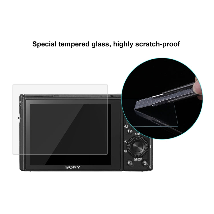 PULUZ 2.5D 9H Tempered Glass Film for Sony RX100, Compatible with Sony A9 / A7C / A7M2 / A7M2 / A7SM2 / A7III / A77 / RX1 / RX1R / RX10 / RX100/II/III/IV/V/IV / RX10IV/III/II / RX100M4 / RX100M5 / A99 ... A9II / RX100M7 / A7RV / WX700 / WX800 / HX99 / A7C