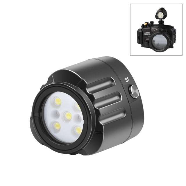 PULUZ 40m Underwater LED Photography Fill Light 1000LM 3.7V/1100mAh Diving Light for GoPro Hero11 Black / HERO10 Black / HERO9 Black /HERO8 / HERO7 /6 /5 /5 Session /4 Session /4 /3+ /3 /2 /1, Insta36 ... R, DJI Osmo Action and Other Action Cameras(Black)