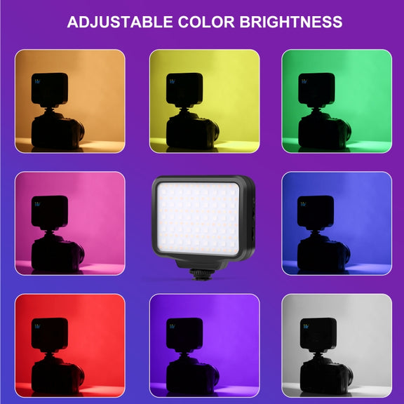 PULUZ Pocket 2500-9900K+RGB Full Color Beauty Fill Light Handheld On-Camera Photography LED Light