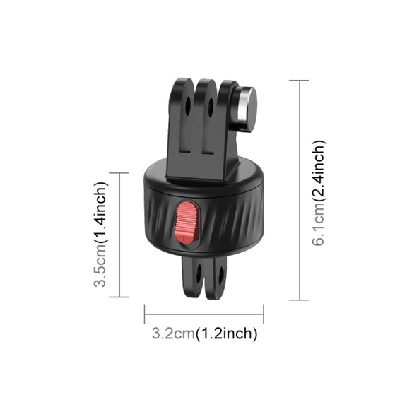 PULUZ Action Camera Magnetic Base Adapter (Black)