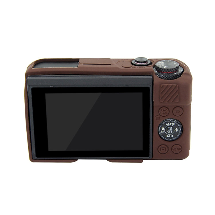 PULUZ Soft Silicone Protective Case for Canon EOS G7 X Mark II(Coffee)