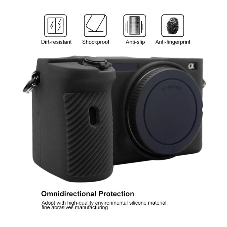 PULUZ Soft Silicone Protective Case for Sony A6600 / ILCE-6600(Black)
