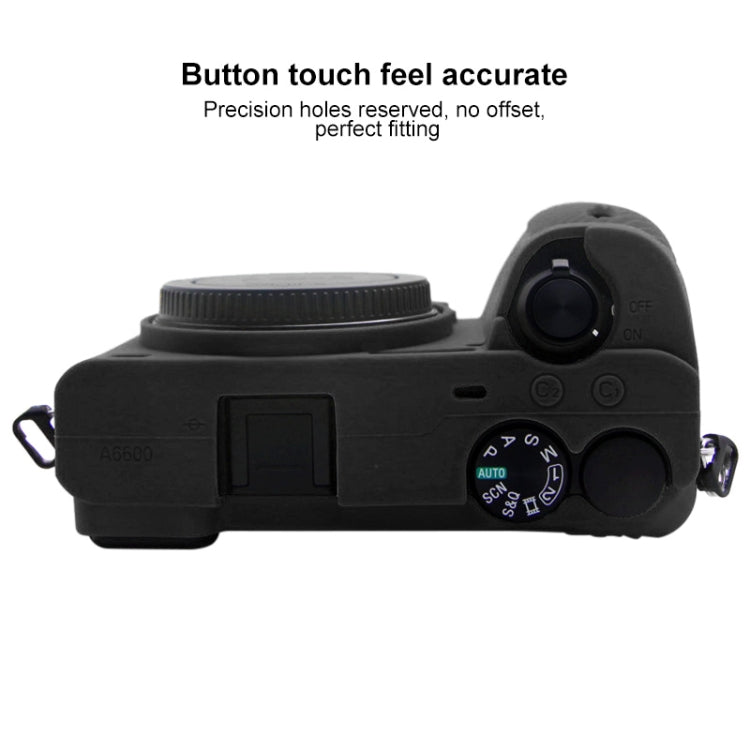 PULUZ Soft Silicone Protective Case for Sony A6600 / ILCE-6600(Black)