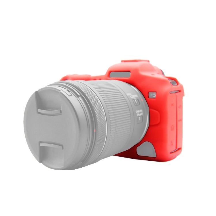 PULUZ Soft Silicone Protective Case for Canon EOS R5(Red)